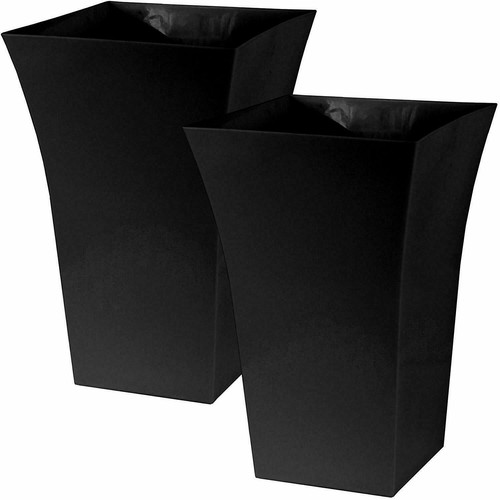 Large black square - square, plant