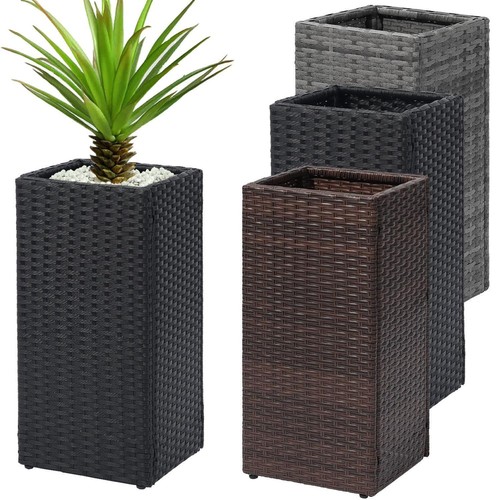 Square rattan tall large plant - rattan,