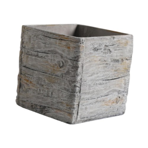 Square planter cement flower - square,