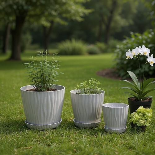 Set plant flower pots - set,