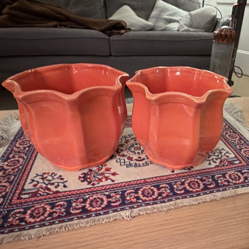 Set large orange glazed - set,