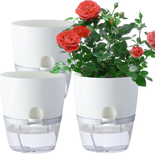 3pcs flower plant pots 3cm - flower,