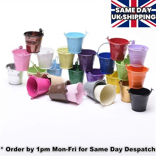 Metal buckets pots - &,