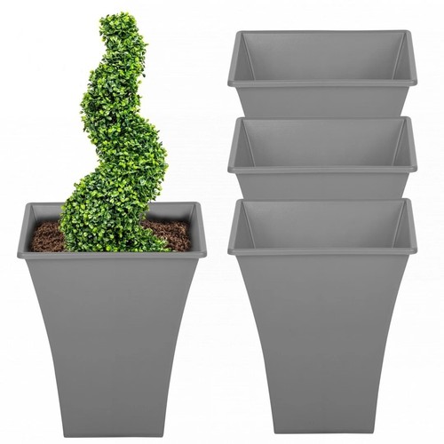 Grey large plant pots - 4,