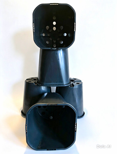 Litre square black - 10, x