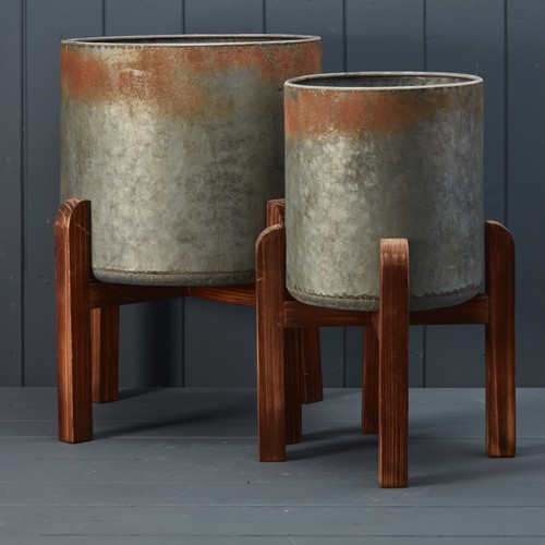 Metal rustic indoor plant - metal,