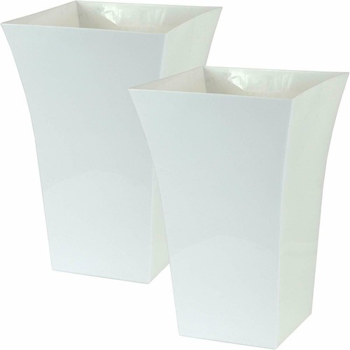 Large white square plant - large,