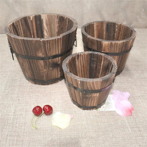 Barrel planter pots - barrel,