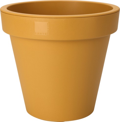 Yellow plant pot - yellow,