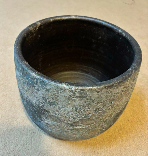 Dark grey matte ceramic - dark, plant